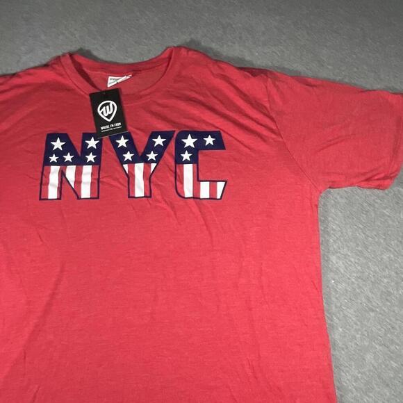 Other - NWT Men’s XXL Where I'm From NYC New Yo City American Flag stars stripes T-Shirt